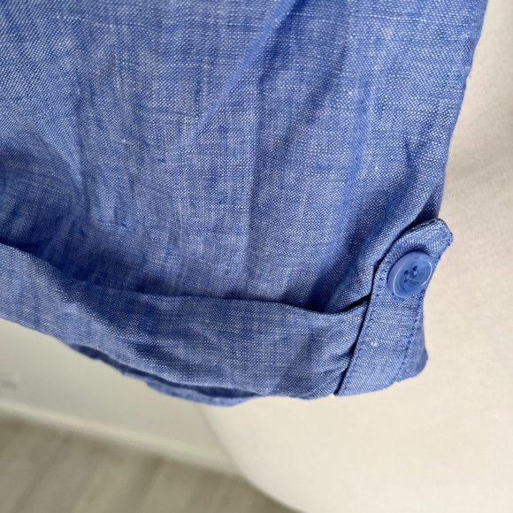 Sportscraft Ladies Light Blue Casual Linen Shorts Size 8 - Picture 6 of 14